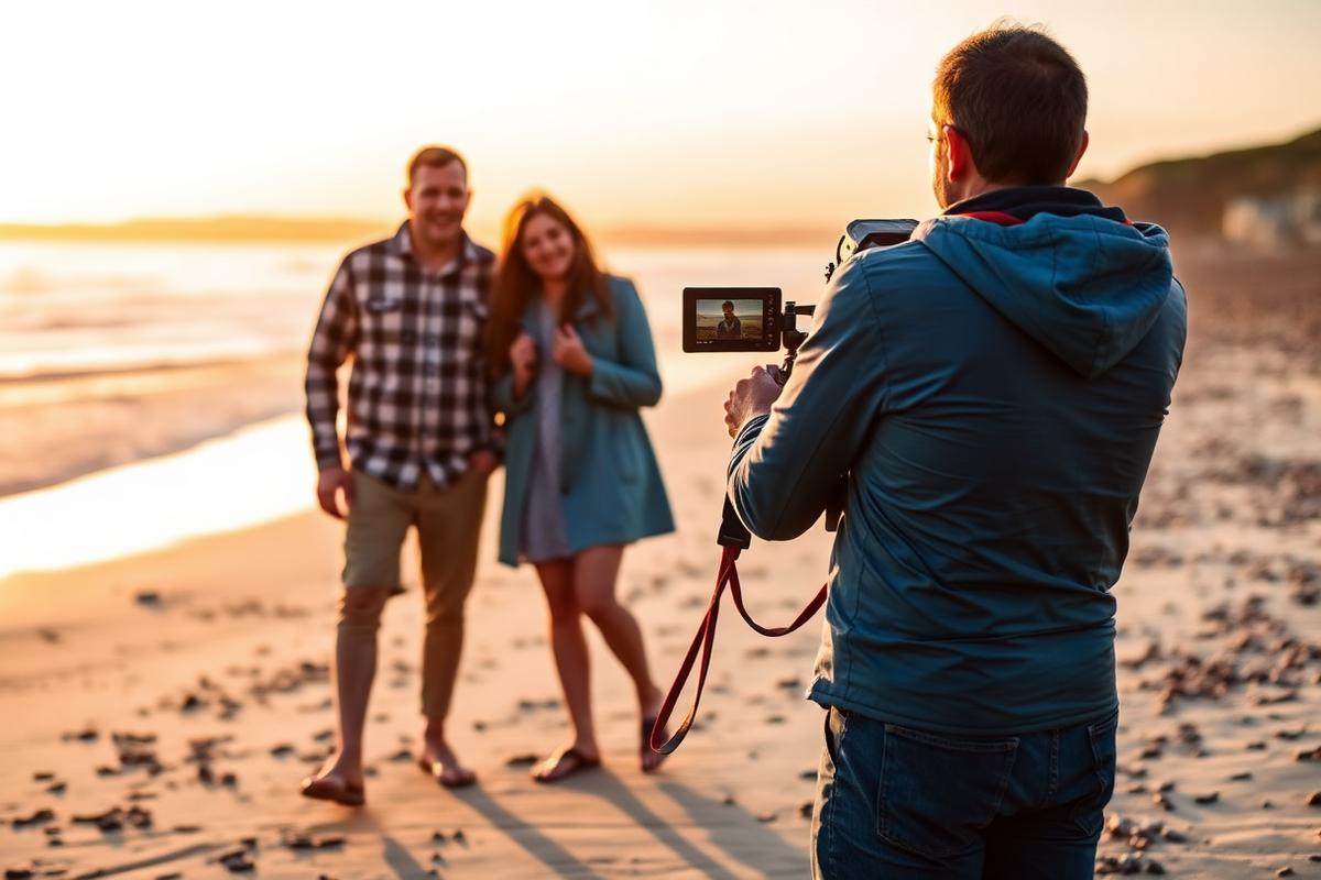 Family photography session on the beach