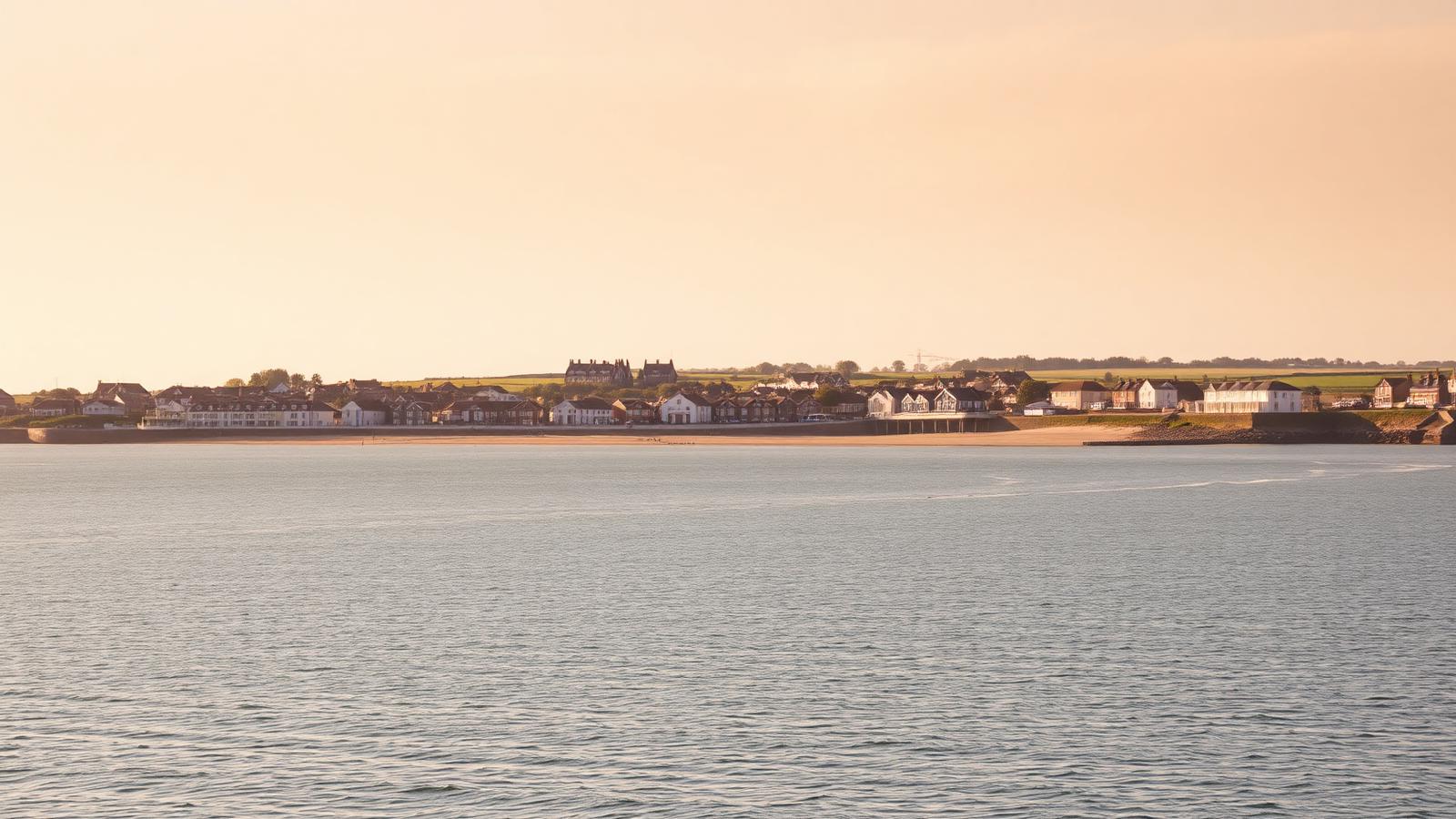 The Isle of Sheppey coastline at golden hour
